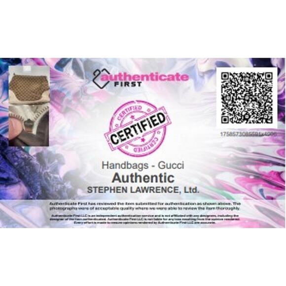 Gucci Charlotte Hobo Shoulder Bag Brown Canvas GG Monogram / Cream Leather AS IS - Picture 16 of 16